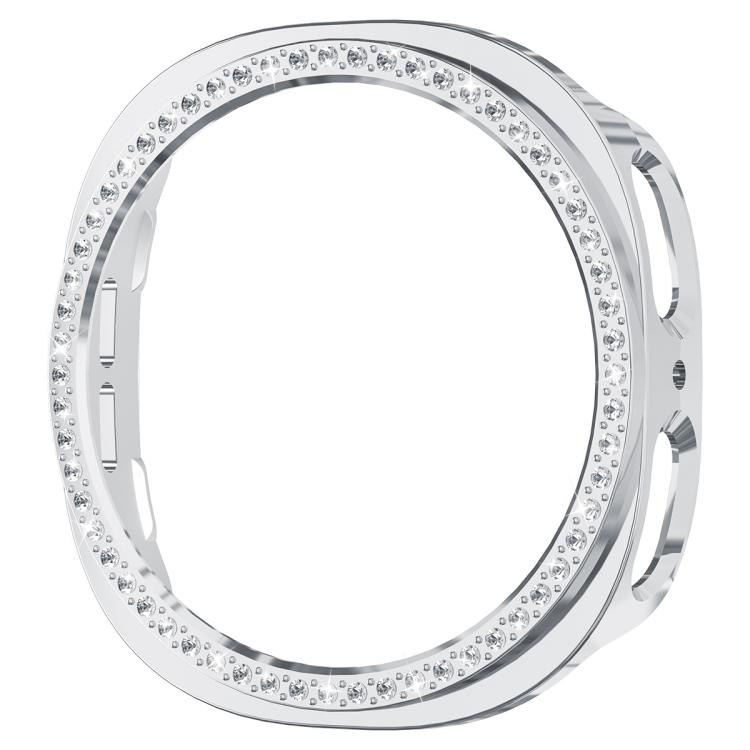 For Samsung Galaxy Watch8 44mm xDfind Single Row Diamond Hollow PC Watch Cover