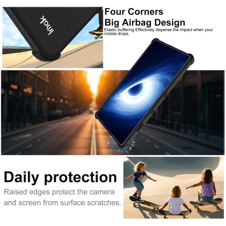 For ZTE Nubia RedMagic 11 Pro / 11 Pro+ imak Shockproof Airbag TPU Phone Case - Matte Black