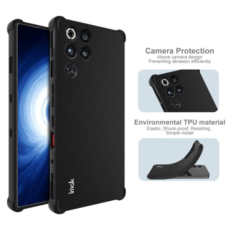 For ZTE Nubia RedMagic 11 Pro / 11 Pro+ imak Shockproof Airbag TPU Phone Case - Matte Black
