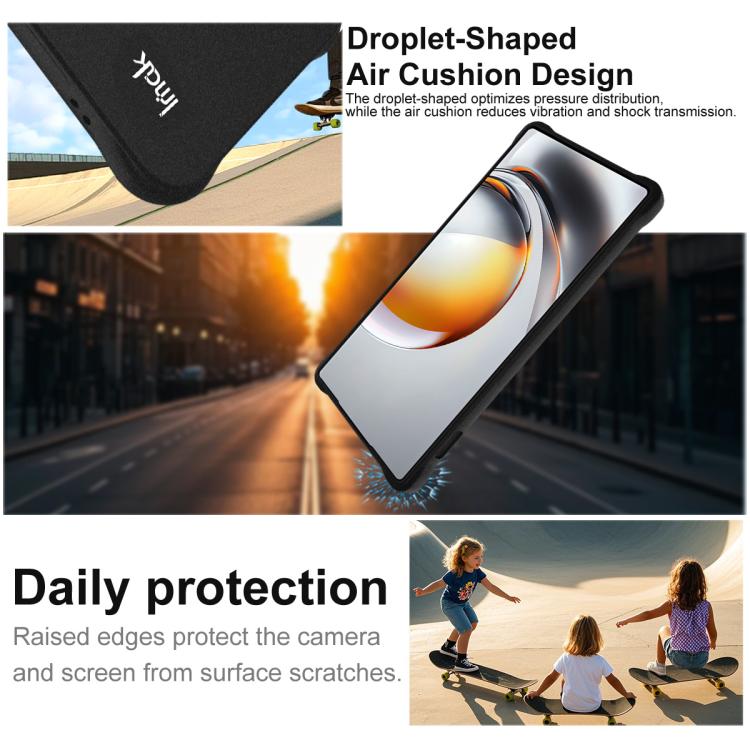 For ZTE Nubia Z80 Ultra imak Shockproof Airbag TPU Phone Case - Matte Black