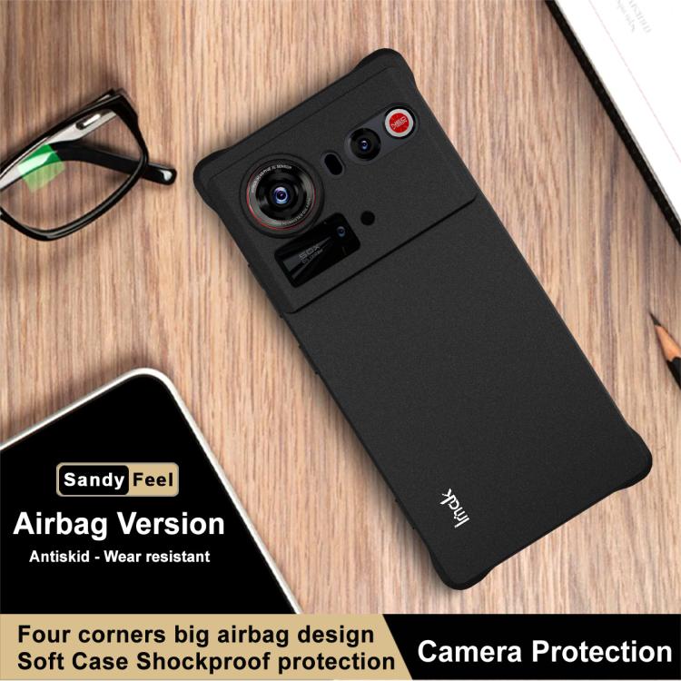 For ZTE Nubia Z80 Ultra imak Shockproof Airbag TPU Phone Case - Matte Black