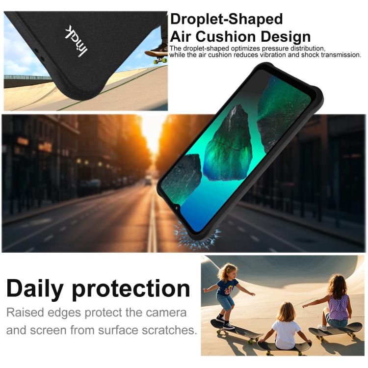 For HMD Key 4G / Aur 2 4G / Arc 4G imak Shockproof Airbag TPU Phone Case - Matte Black