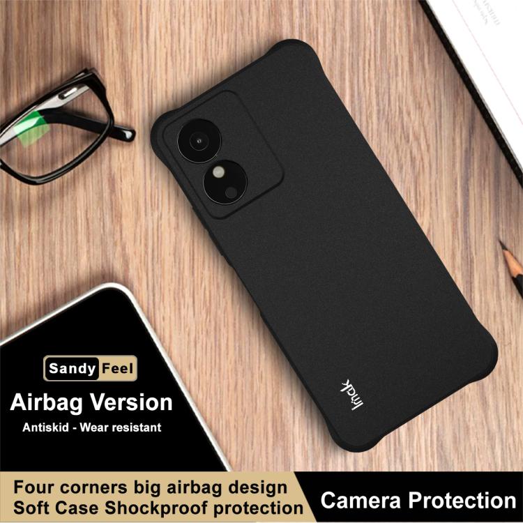 For HMD Key 4G / Aur 2 4G / Arc 4G imak Shockproof Airbag TPU Phone Case - Matte Black