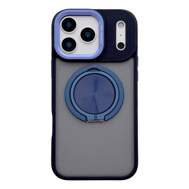 For iPhone 17 Pro Max Skin Feel Frosted 360 Degree Rotation Magnetic Holder MagSafe Phone Case
