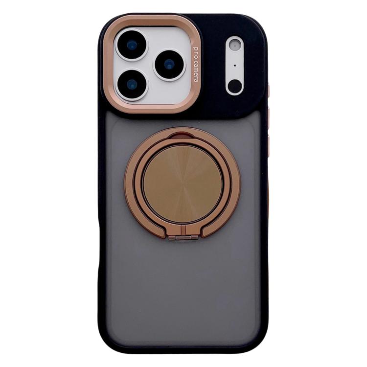 For iPhone 17 Pro Skin Feel Frosted 360 Degree Rotation Magnetic Holder MagSafe Phone Case