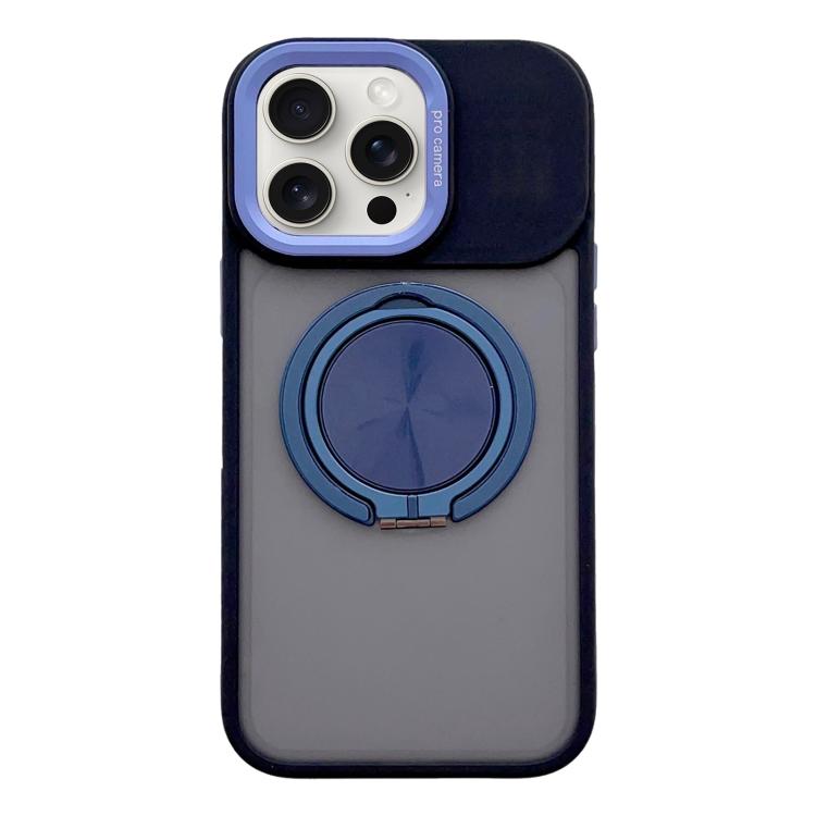 For iPhone 13 Pro Skin Feel Frosted 360 Degree Rotation Magnetic Holder MagSafe Phone Case