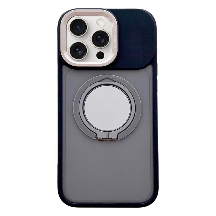 For iPhone 13 Pro Skin Feel Frosted 360 Degree Rotation Magnetic Holder MagSafe Phone Case