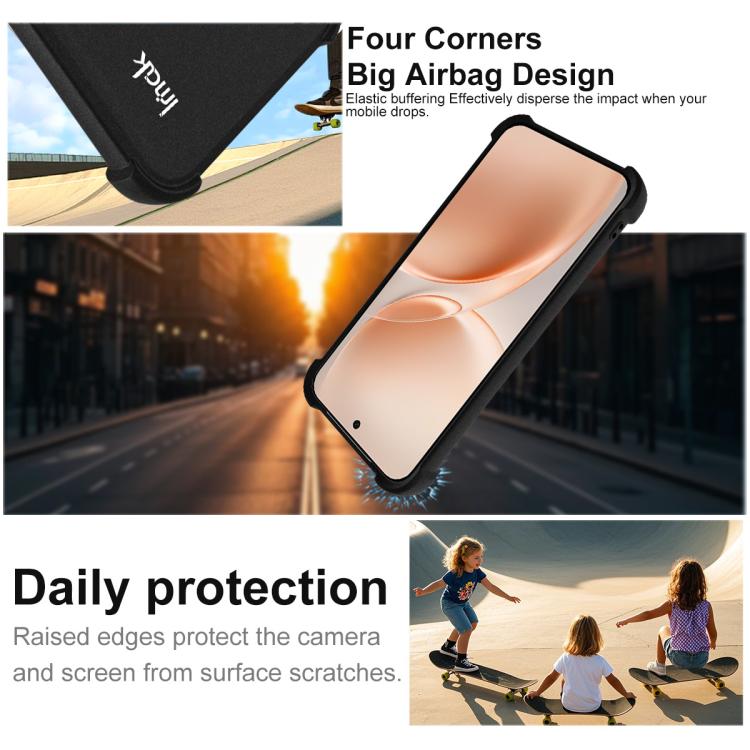 For vivo S50 Pro mini 5G imak Shockproof Airbag TPU Phone Case - Matte Black