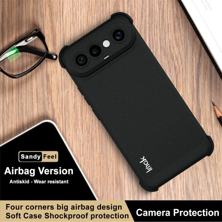For vivo S50 Pro mini 5G imak Shockproof Airbag TPU Phone Case - Matte Black