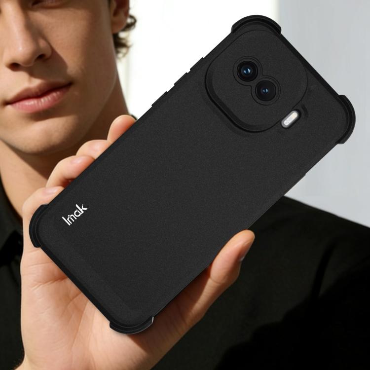 For vivo iQOO Z11 Turbo 5G imak Shockproof Airbag TPU Phone Case - Matte Black