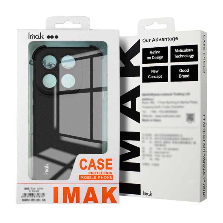For OPPO Find X9 imak Shockproof Airbag TPU Phone Case - Matte Black