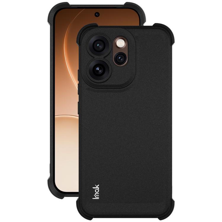 For OPPO Reno15 Pro 5G Global imak Shockproof Airbag TPU Phone Case - Matte Black