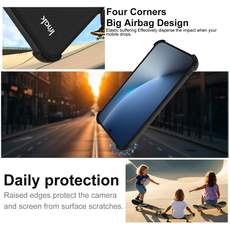For Honor Magic8 imak Shockproof Airbag TPU Phone Case - Matte Black
