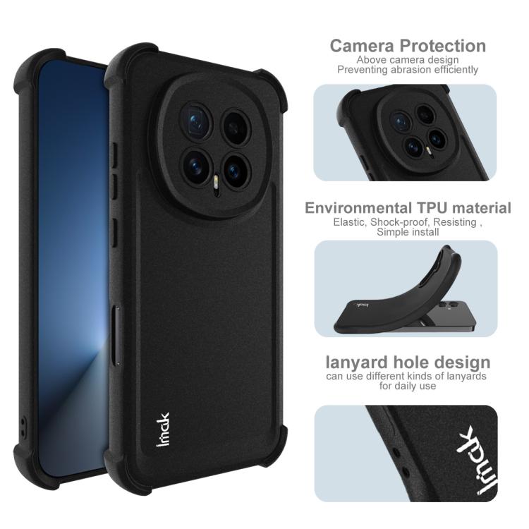 For Honor Magic8 imak Shockproof Airbag TPU Phone Case - Matte Black