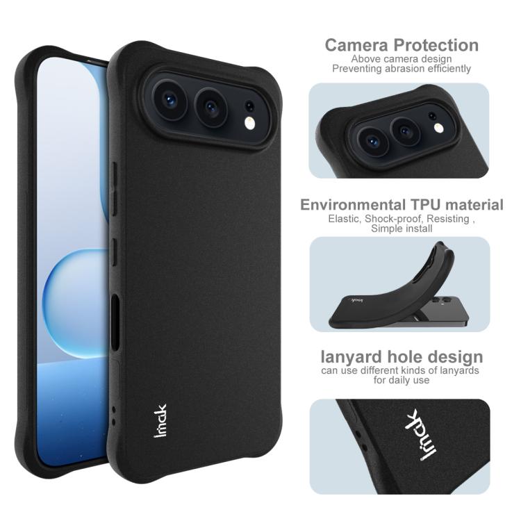 For Honor 500 Pro Global/500 Global 155.8mm imak Shockproof Airbag TPU Phone Case - Matte Black