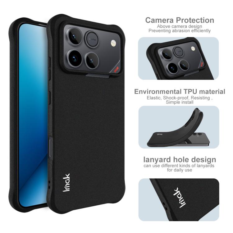 For Honor Win 5G / Win RT 5G imak Shockproof Airbag TPU Phone Case - Matte Black