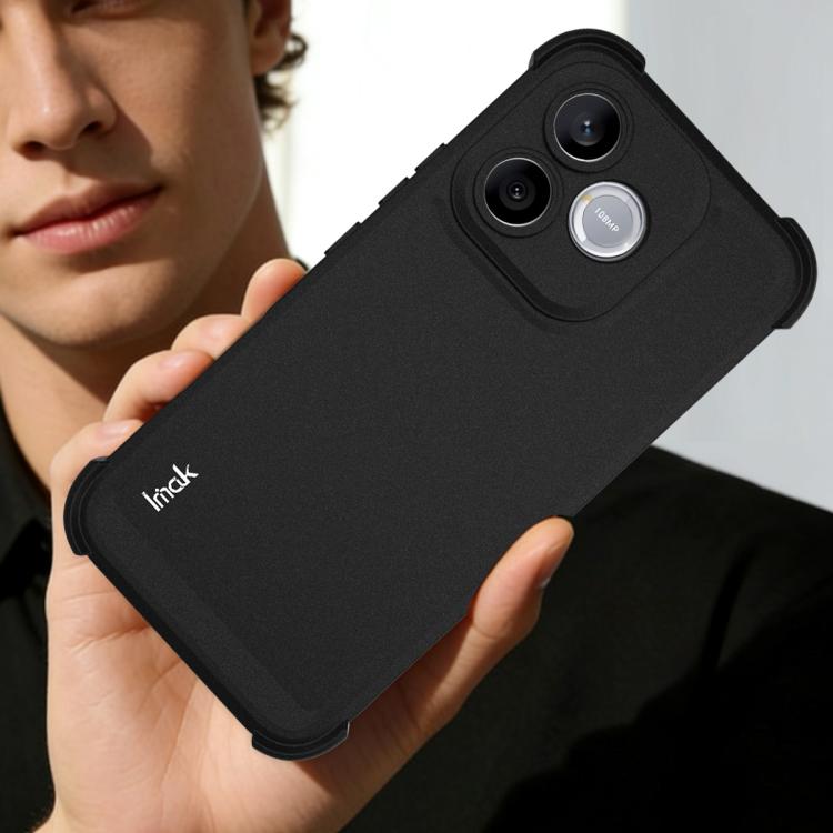 For Honor 600 Lite Global imak Shockproof Airbag TPU Phone Case - Matte Black
