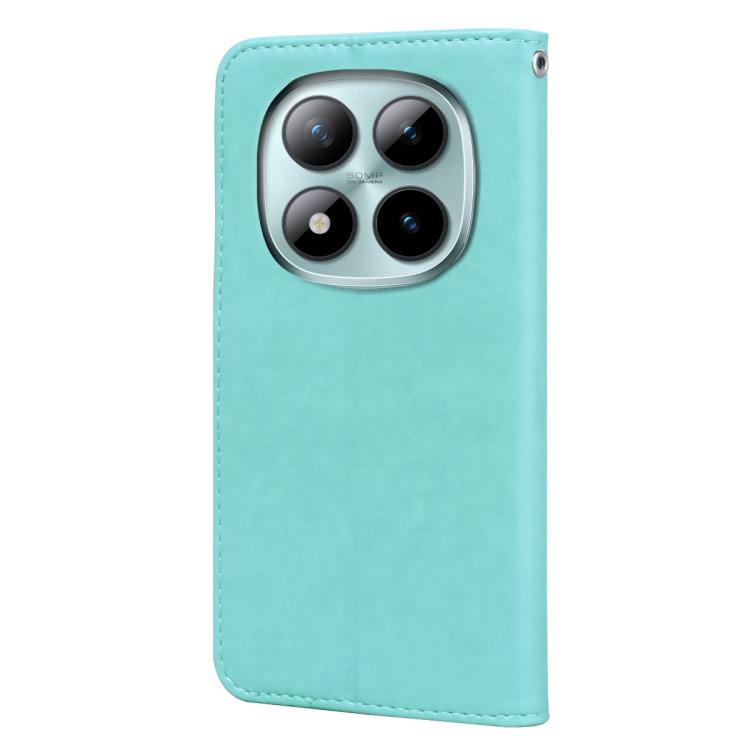 For Redmi Note 15 Pro 5G Global 163.6mm Rose Embossed Flip PU Leather Phone Case
