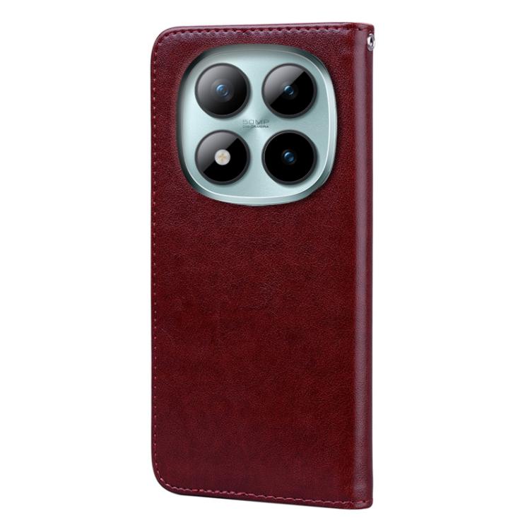 For Redmi Note 15 Pro 5G Global 163.6mm Rose Embossed Flip PU Leather Phone Case
