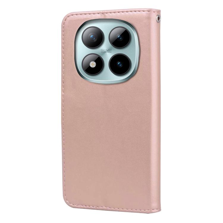 For Redmi Note 15 Pro 5G Global 163.6mm Rose Embossed Flip PU Leather Phone Case