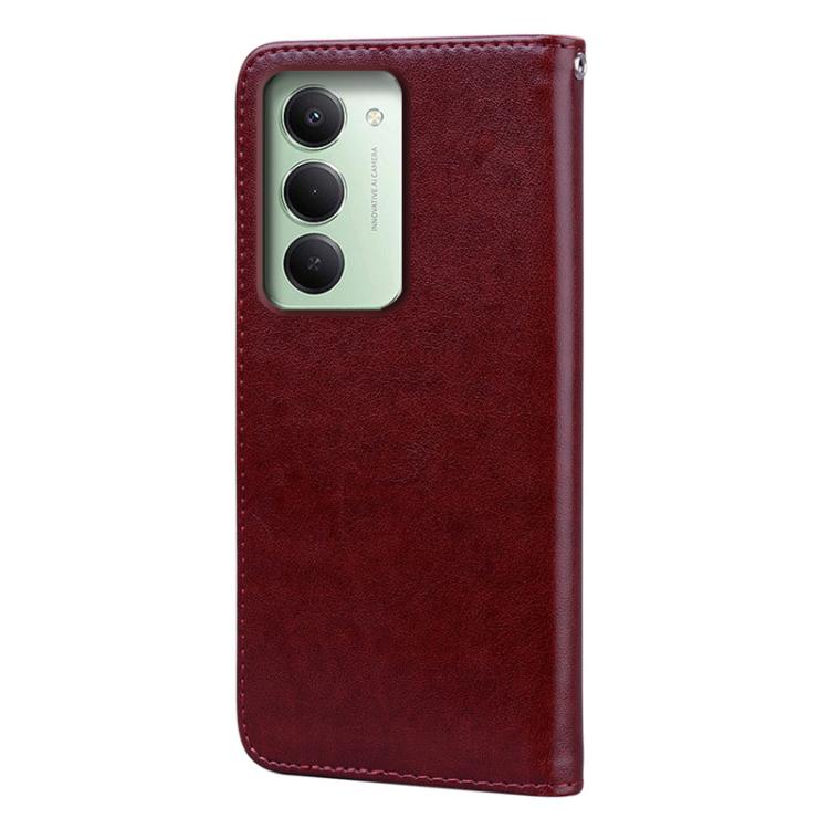For Redmi 15 5G Global / 15 4G SEA 169.5mm Rose Embossed Flip PU Leather Phone Case
