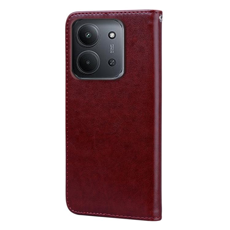 For Redmi 15C 5G / 4G Global 171mm Rose Embossed Flip PU Leather Phone Case