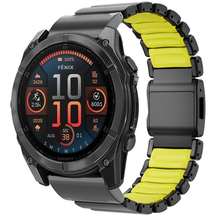 For Garmin 26mm Magnetic Norman Buckle Integrated One-bead Titanium Alloy Watch Band