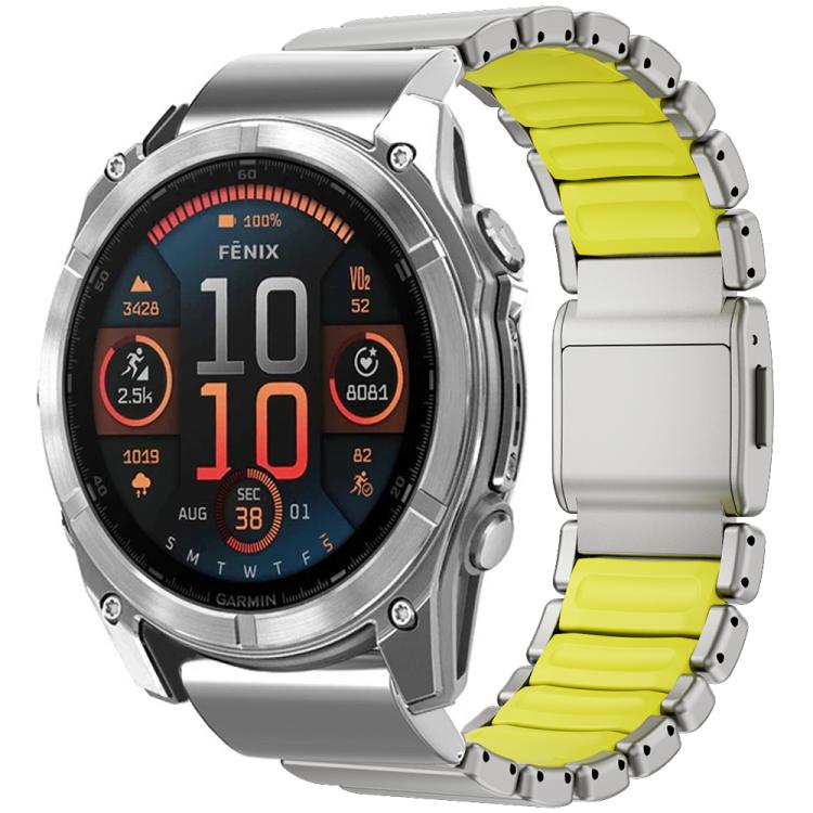 For Garmin 26mm Magnetic Norman Buckle Integrated One-bead Titanium Alloy Watch Band