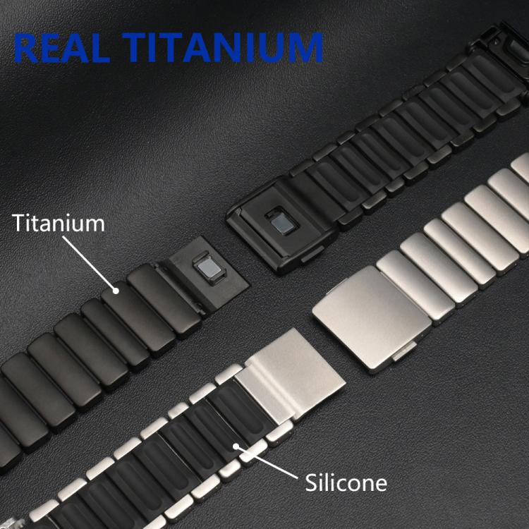 For Garmin 26mm Magnetic Norman Buckle Integrated One-bead Titanium Alloy Watch Band