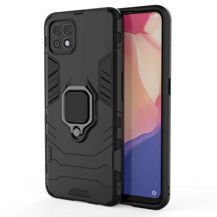 For OPPO Reno4 SE PC + TPU Shockproof Protective Case with Magnetic Ring Holder