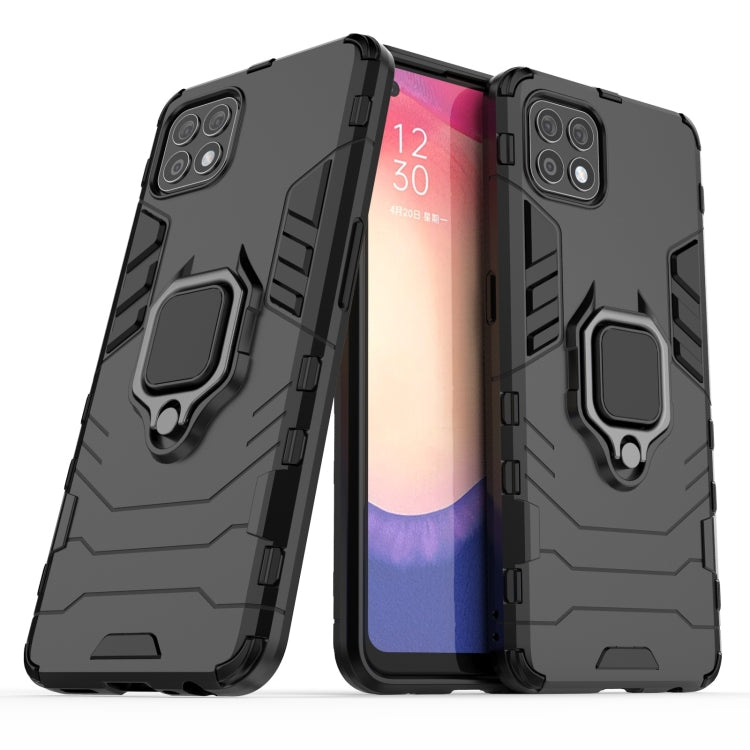 For OPPO Reno4 SE PC + TPU Shockproof Protective Case with Magnetic Ring Holder