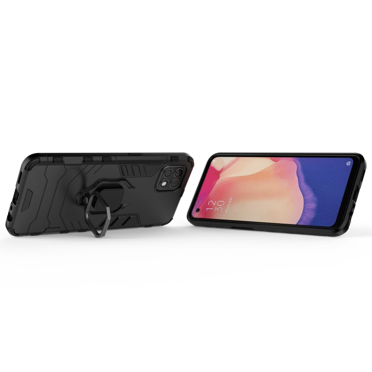 For OPPO Reno4 SE PC + TPU Shockproof Protective Case with Magnetic Ring Holder
