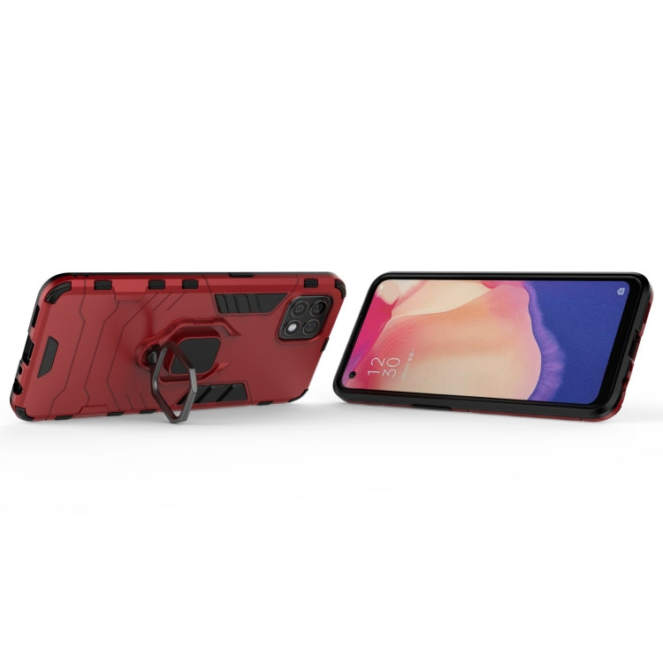 For OPPO Reno4 SE PC + TPU Shockproof Protective Case with Magnetic Ring Holder