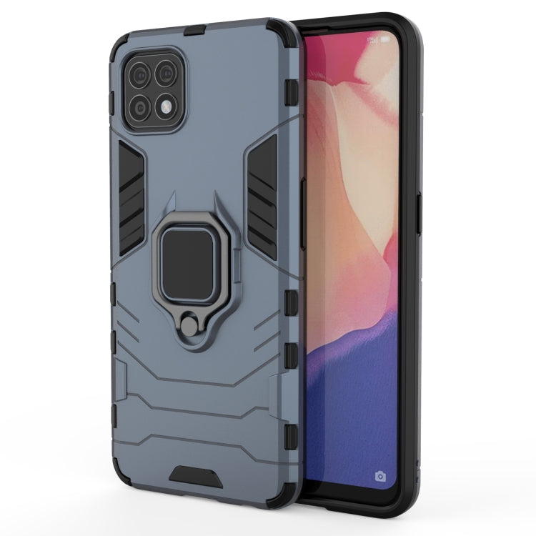 For OPPO Reno4 SE PC + TPU Shockproof Protective Case with Magnetic Ring Holder