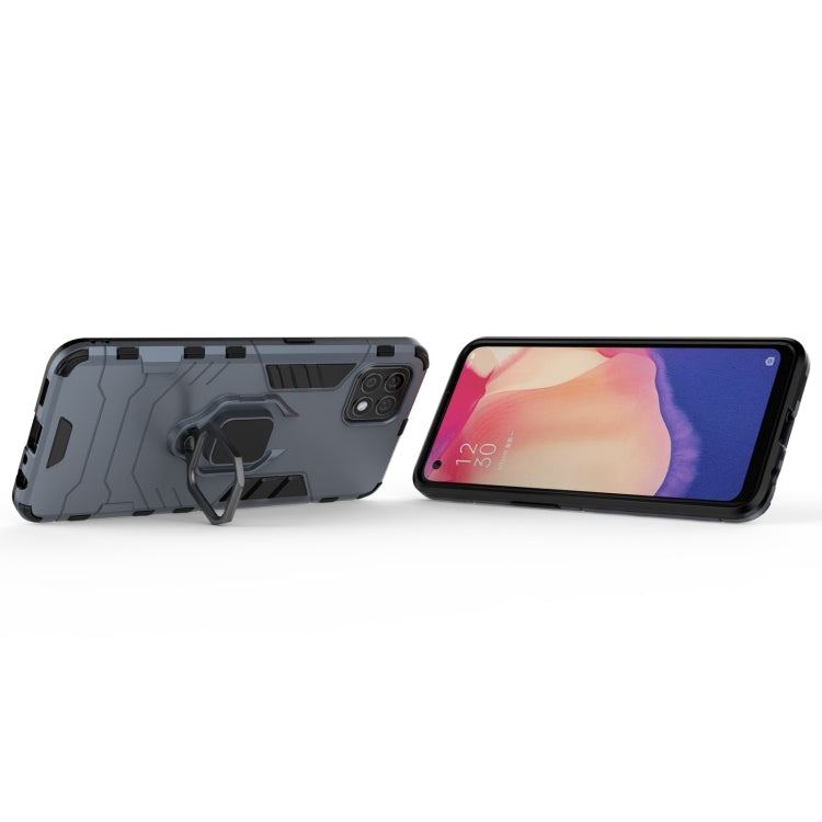 For OPPO Reno4 SE PC + TPU Shockproof Protective Case with Magnetic Ring Holder