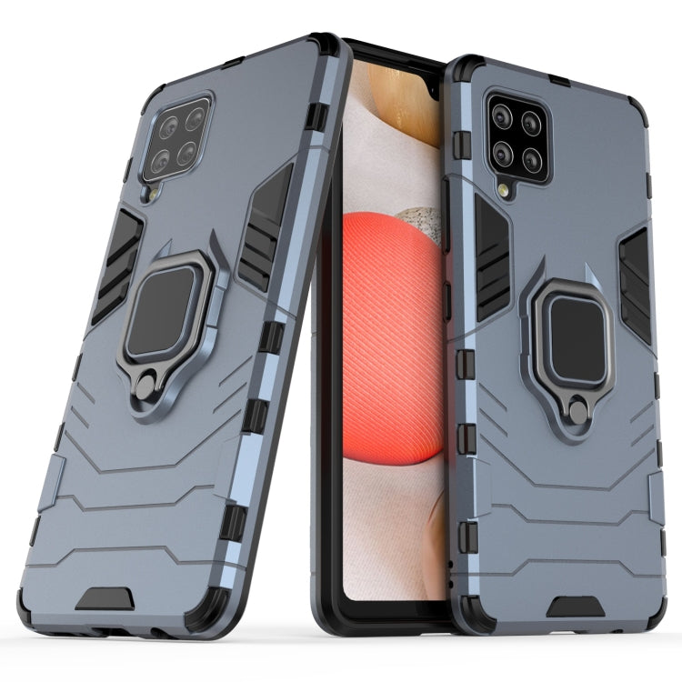 For Samsung Galaxy A42 5G PC + TPU Shockproof Protective Case with Magnetic Ring Holder