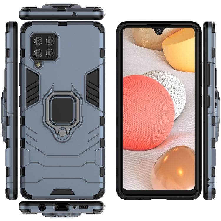 For Samsung Galaxy A42 5G PC + TPU Shockproof Protective Case with Magnetic Ring Holder