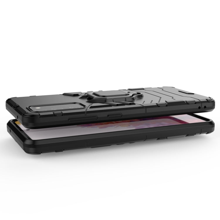 For Samsung Galaxy S20 FE PC + TPU Shockproof Protective Case with Magnetic Ring Holder