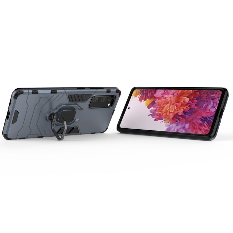 For Samsung Galaxy S20 FE PC + TPU Shockproof Protective Case with Magnetic Ring Holder