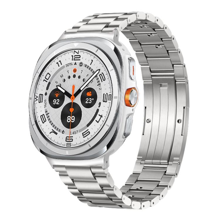 For Samsung Galaxy Watch8 / Watch8 Classic Detachable Three Beads HW Buckle Titanium Alloy Watch Band