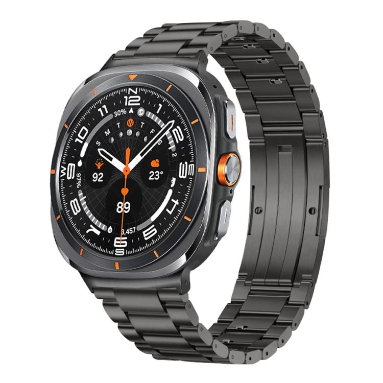 For Samsung Galaxy Watch8 / Watch8 Classic Detachable Three Beads HW Buckle Titanium Alloy Watch Band