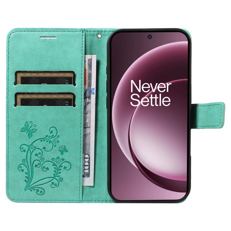 For OnePlus 15 3D Butterfly Embossed Pattern Flip Leather Phone Case