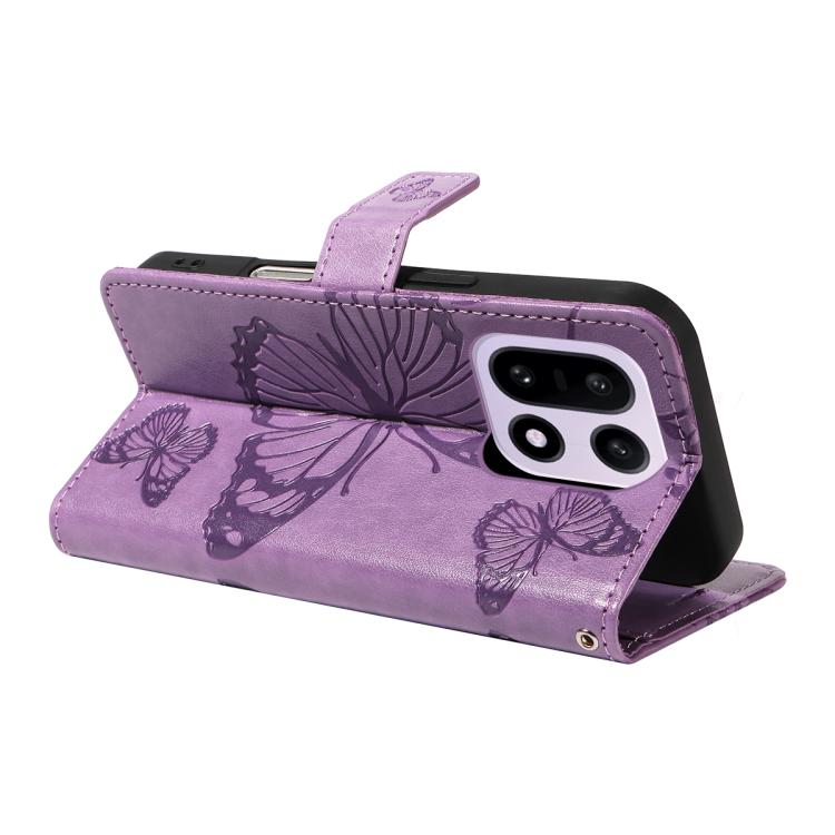 For OnePlus 15 3D Butterfly Embossed Pattern Flip Leather Phone Case