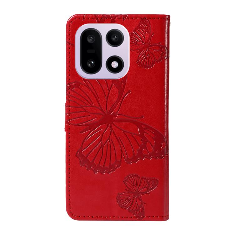 For OnePlus 15 3D Butterfly Embossed Pattern Flip Leather Phone Case
