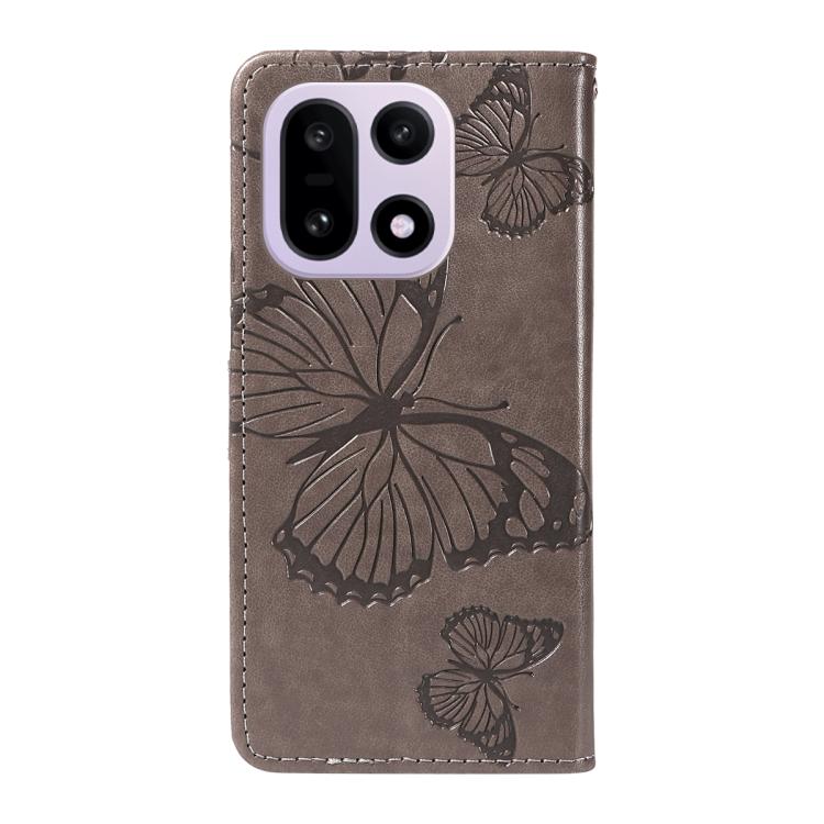 For OnePlus 15 3D Butterfly Embossed Pattern Flip Leather Phone Case