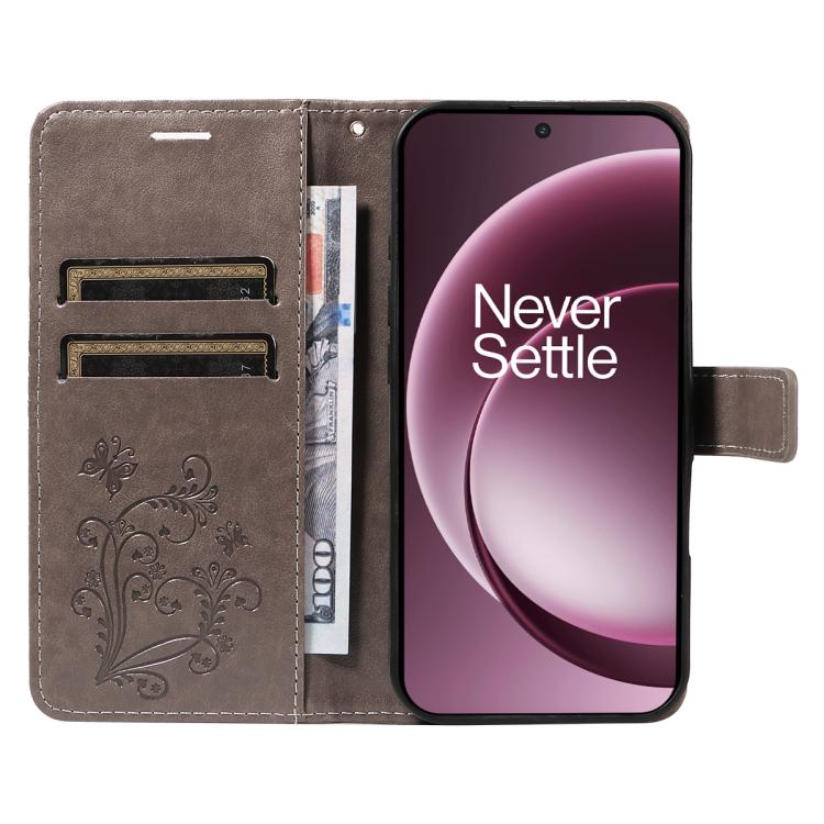 For OnePlus 15 3D Butterfly Embossed Pattern Flip Leather Phone Case