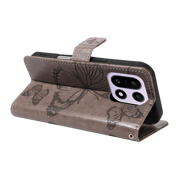 For OnePlus 15 3D Butterfly Embossed Pattern Flip Leather Phone Case