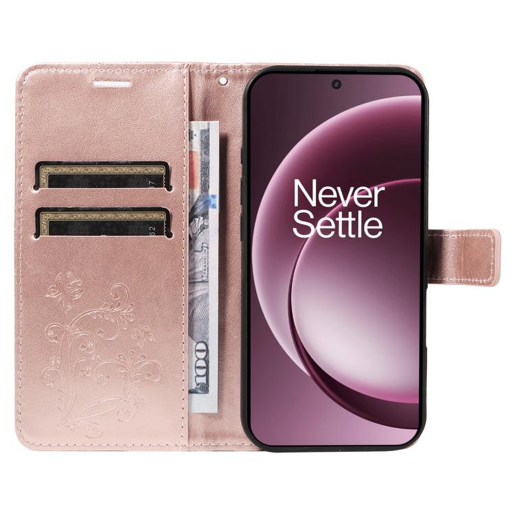 For OnePlus 15 3D Butterfly Embossed Pattern Flip Leather Phone Case