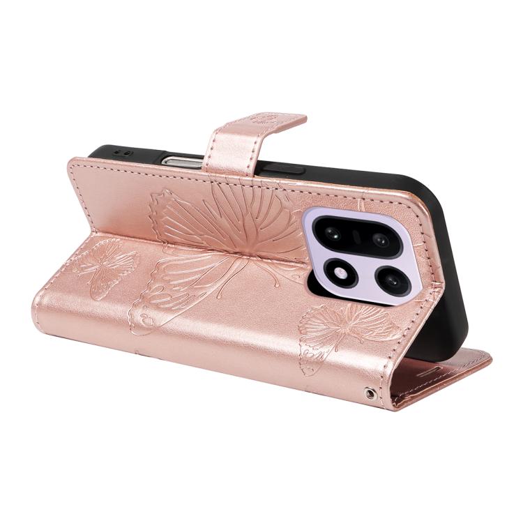 For OnePlus 15 3D Butterfly Embossed Pattern Flip Leather Phone Case