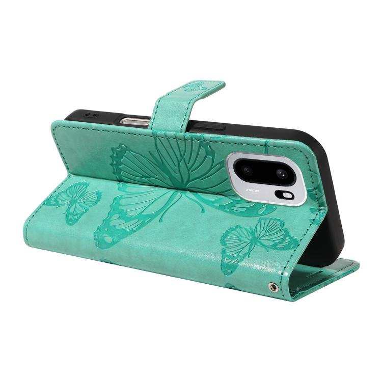 For OnePlus Ace 6 3D Butterfly Embossed Pattern Flip Leather Phone Case